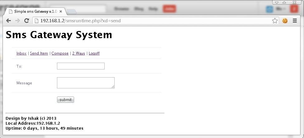 Download web tool or web app simple sms gateway