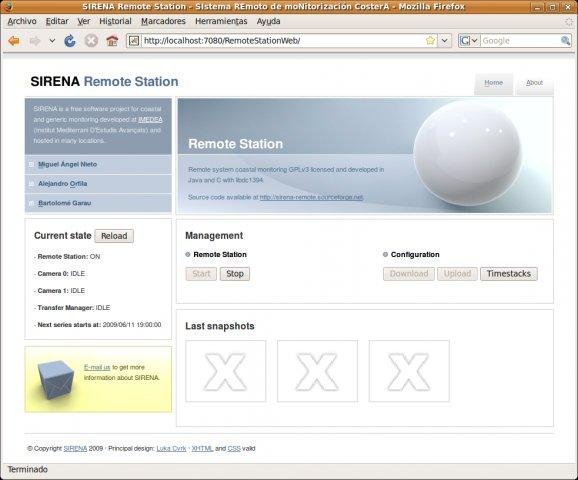 Download web tool or web app SIRENA Remote Station