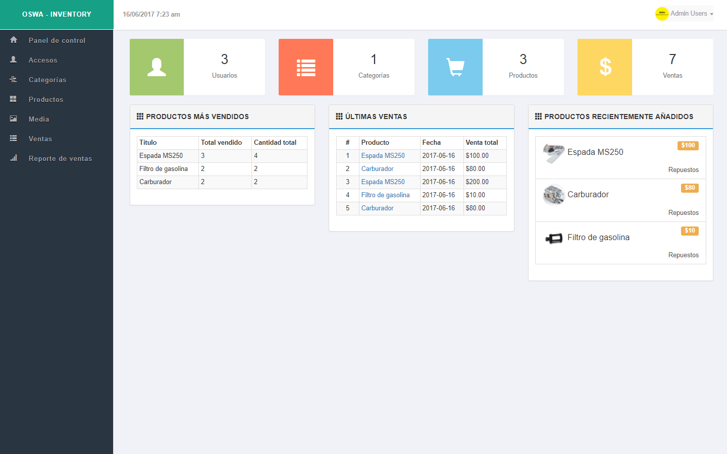 Download web tool or web app Sistema de Inventario Open Source PHP