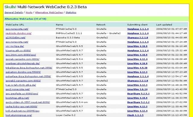 Download web tool or web app Skulls! Multi-Network WebCache