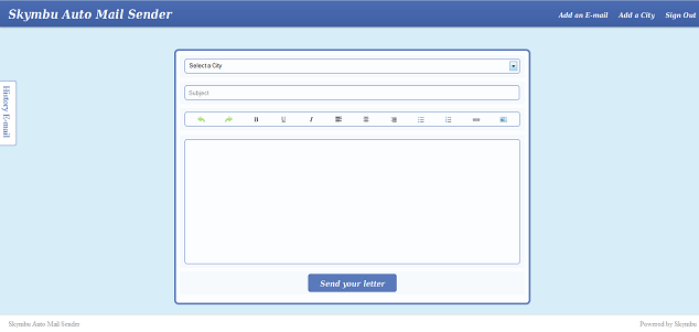 Download web tool or web app  Skymbu Auto Mail Sender