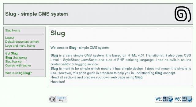 Download web tool or web app Slug