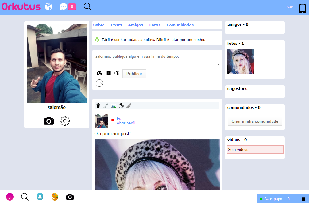 Download web tool or web app Social network Orkutus