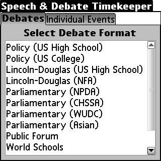 Download web tool or web app Speech and Debate Timekeeper