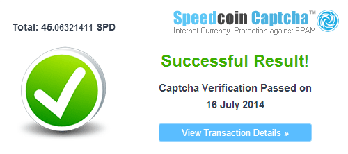 Download web tool or web app Speedcoin CryptoCurrency CAPTCHA