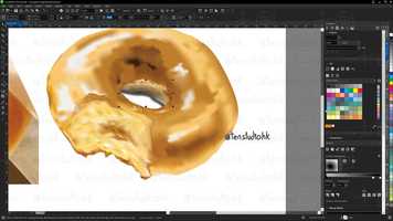 Free download Speedpaint Vector Donut 矢量插画【TenStudioHK 十画】 video and edit with RedcoolMedia movie maker MovieStudio video editor online and AudioStudio audio editor onlin