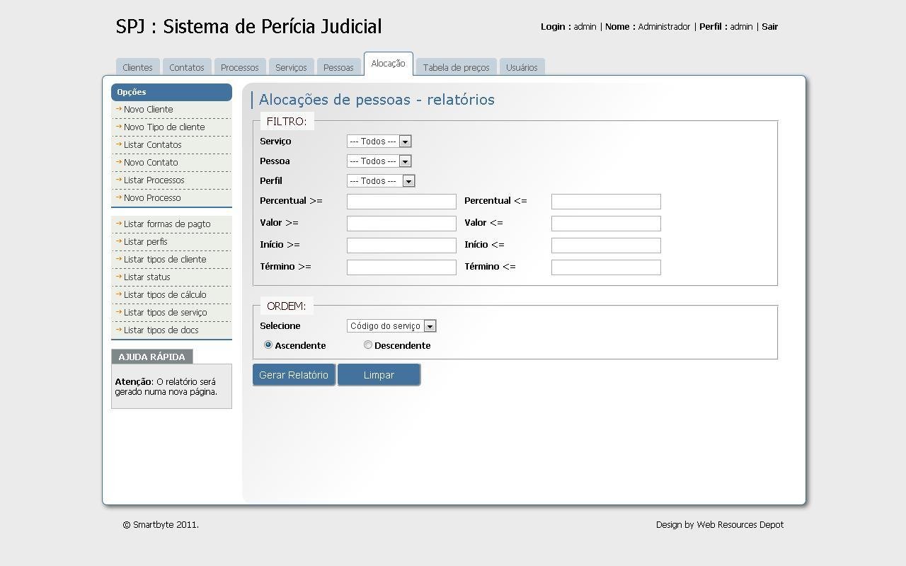 Download web tool or web app SPJ - Sist. Perícia Judicial