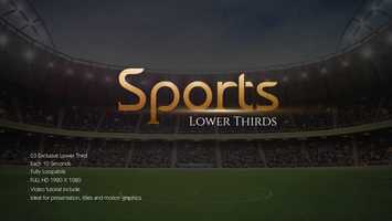 Free download Sports Lower Third | After Effects Project Files - Videohive template video and edit with RedcoolMedia movie maker MovieStudio video editor online and AudioStudio audio editor onlin