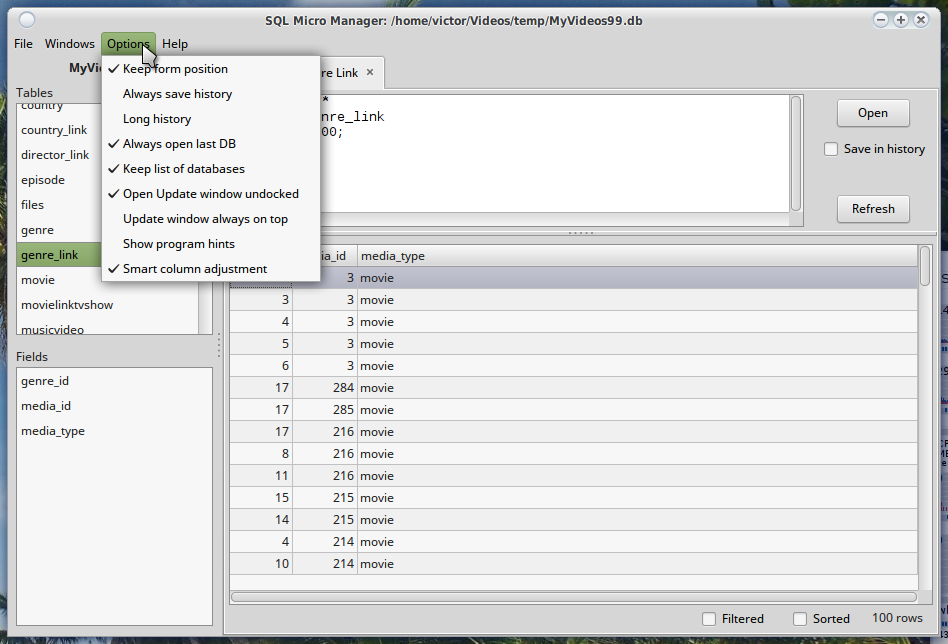 Download web tool or web app SQLite Micro Manager