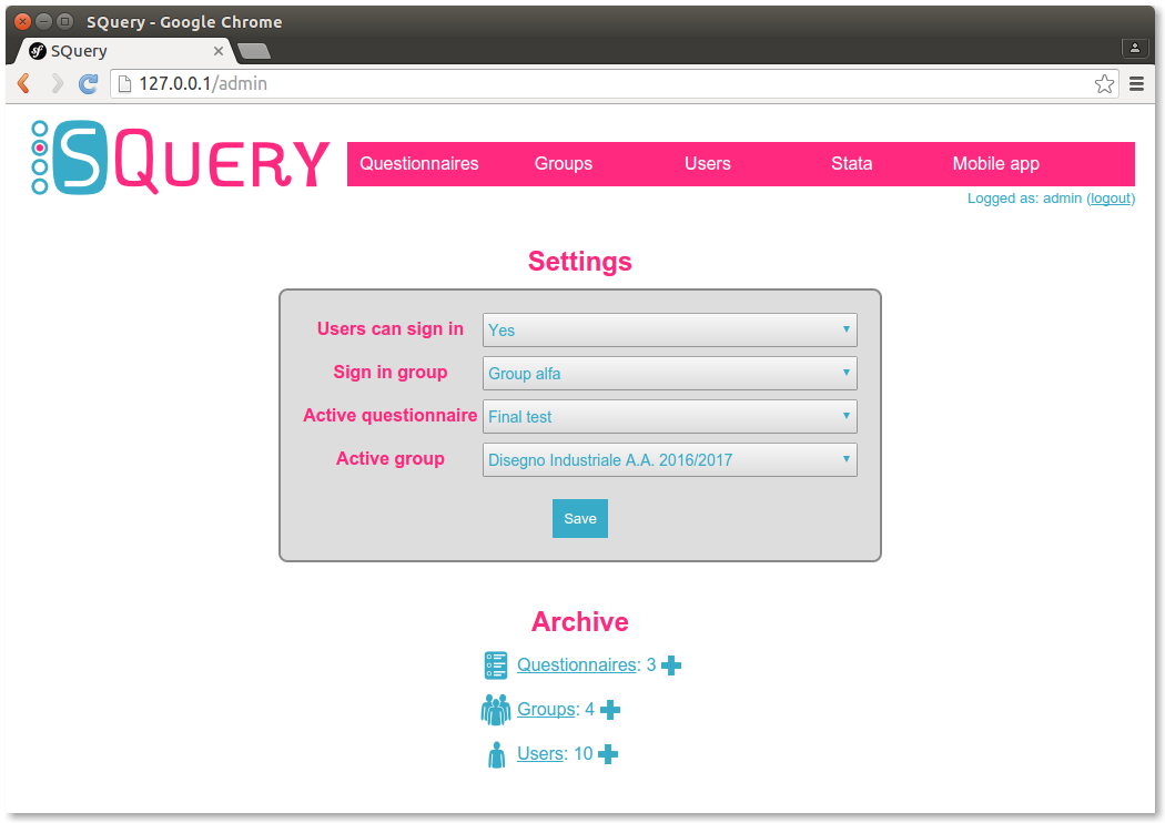 Download web tool or web app SQuery