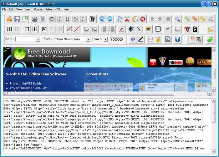 Download web tool or web app S-soft HTML Editor