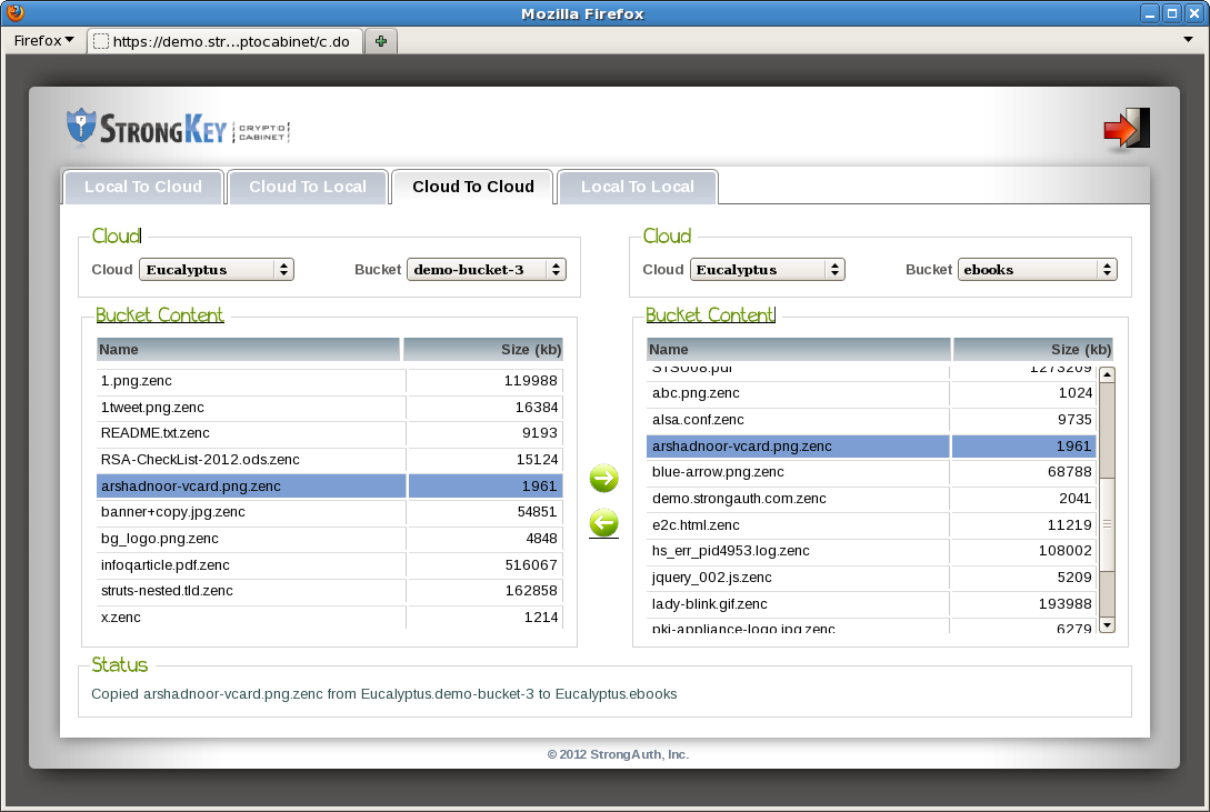 Download web tool or web app StrongKey CryptoCabinet