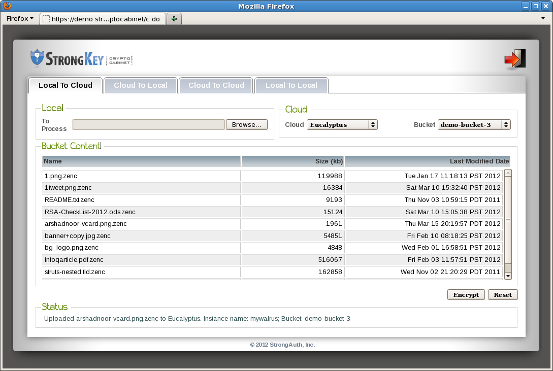 Download web tool or web app StrongKey CryptoCabinet