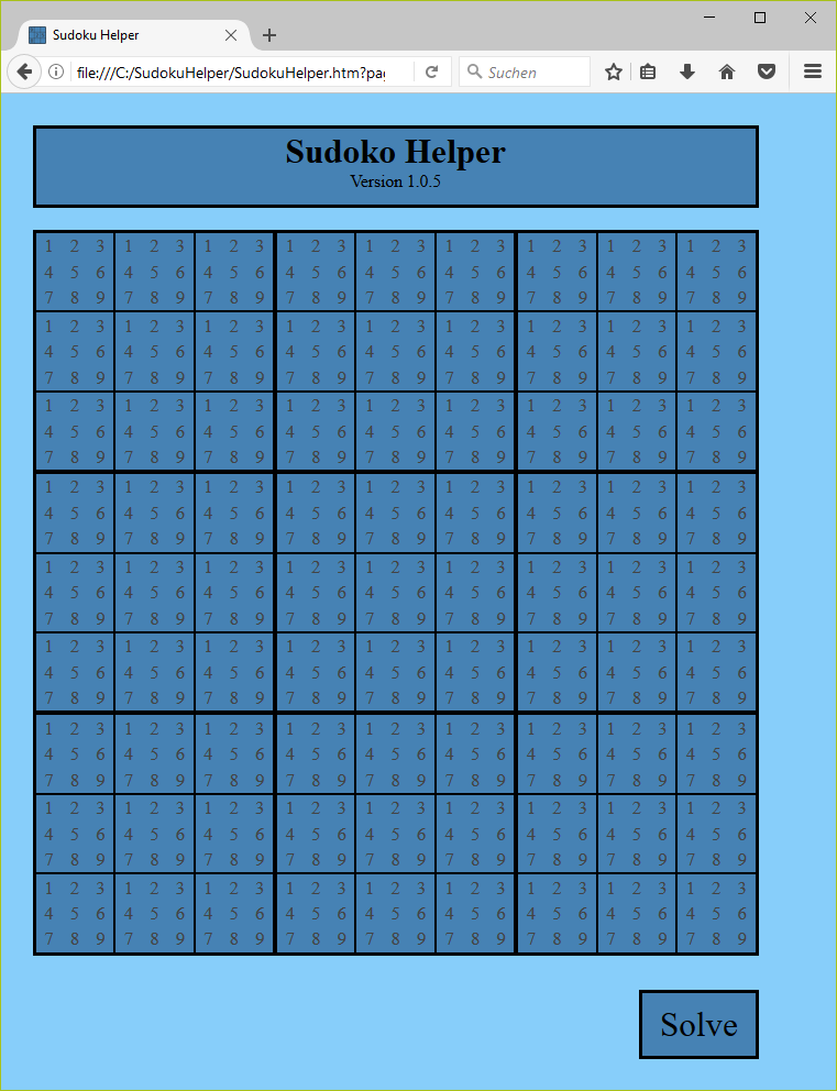 Download web tool or web app Sudoku Helper