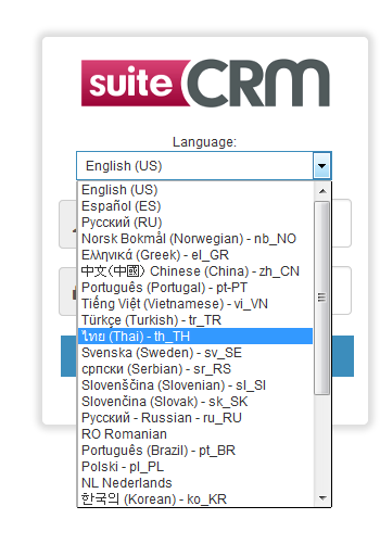 Download web tool or web app SuiteCRM translations