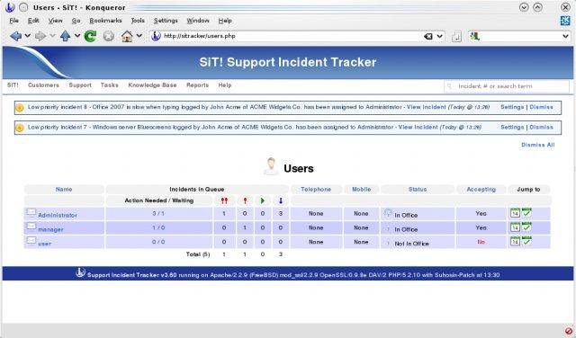 Download web tool or web app Support Incident Tracker