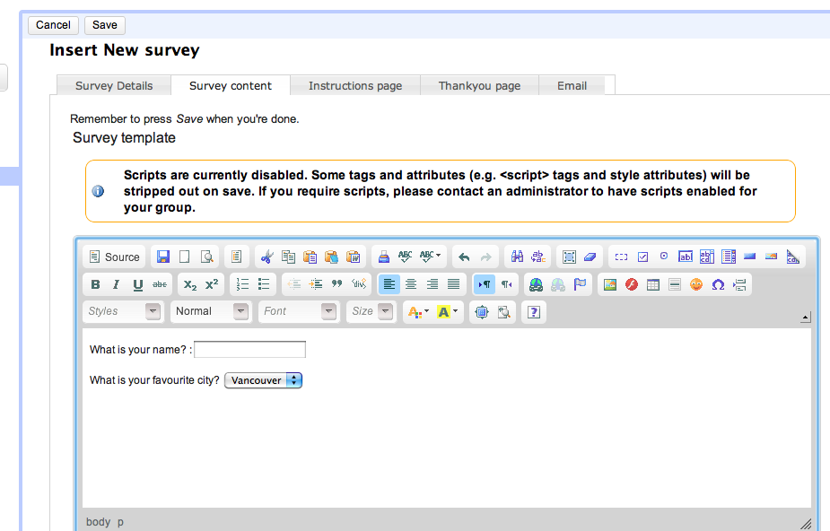 Download web tool or web app Survey Builder