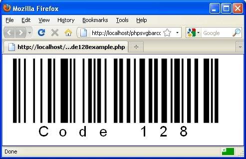 Download web tool or web app SVG barcode for PHP Application 