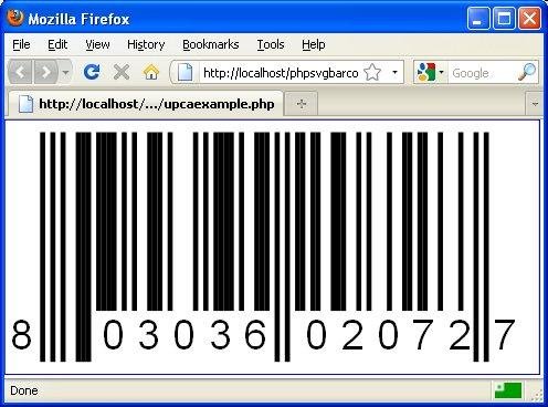 Download web tool or web app SVG barcode for PHP Application 