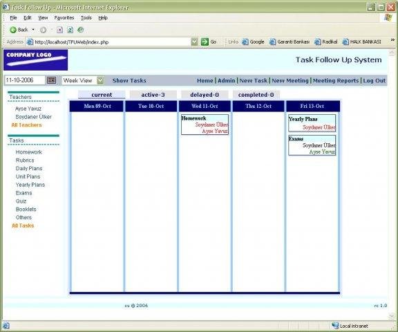 Download web tool or web app Task Follow Up System