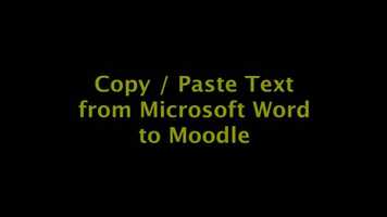 Free download Teaching and Learning Technology - PastefromWord Word to Moodle 26 video and edit with RedcoolMedia movie maker MovieStudio video editor online and AudioStudio audio editor onlin