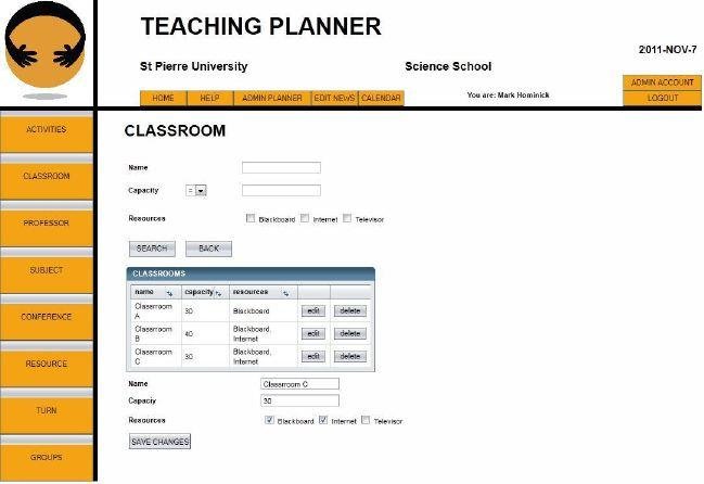 Download web tool or web app Teaching Planner