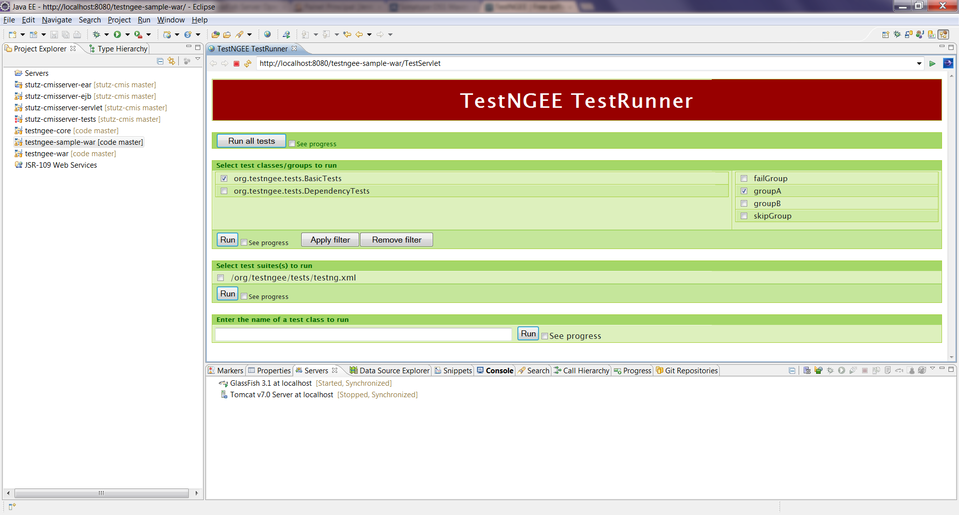 Download web tool or web app TestNGEE