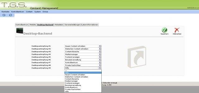 Download web tool or web app TGS Content Management 