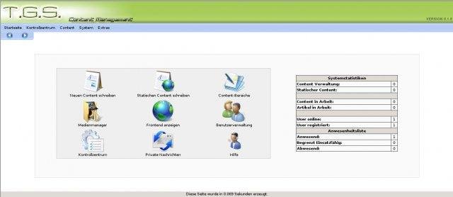 Download web tool or web app TGS Content Management 