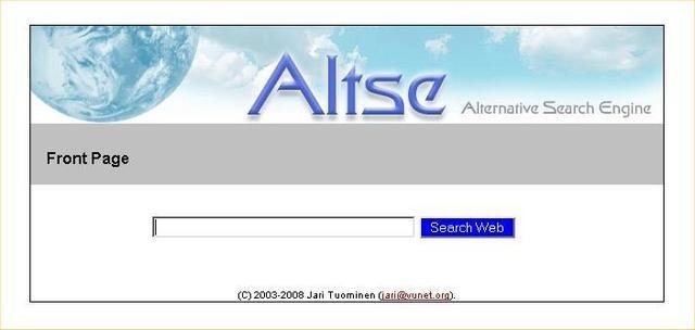 Download web tool or web app The Alternative Search Engine: ALZE