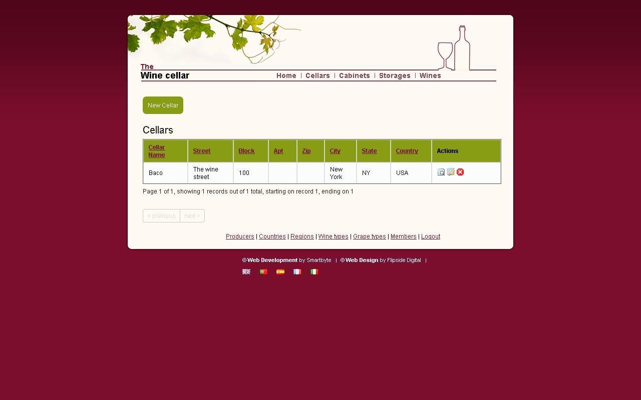 Download web tool or web app The wine cellar