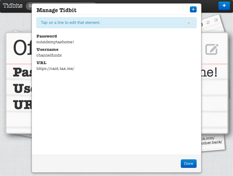 Download web tool or web app Tidbits