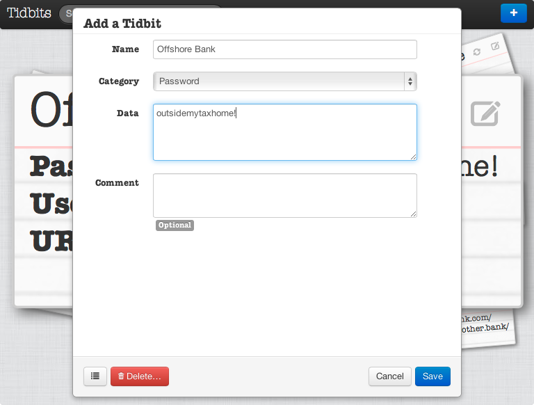 Download web tool or web app Tidbits