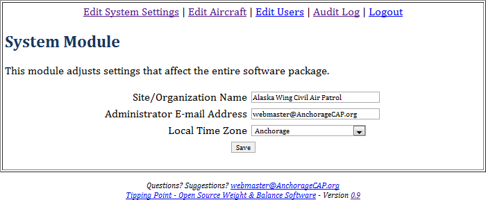 Download web tool or web app TippingPoint - Aircraft Weight  Balance