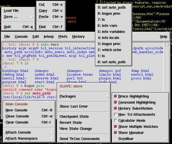 Download web tool or web app TkCon: Enhanced Tk Console