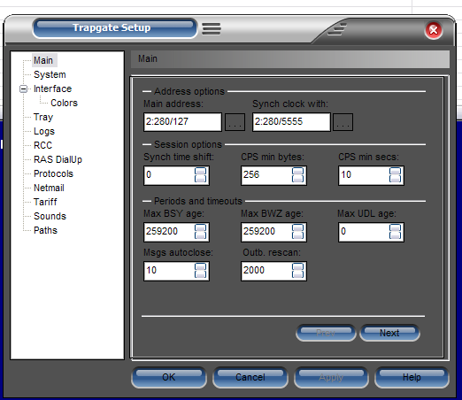 Download web tool or web app TrapGate FTN Mailer