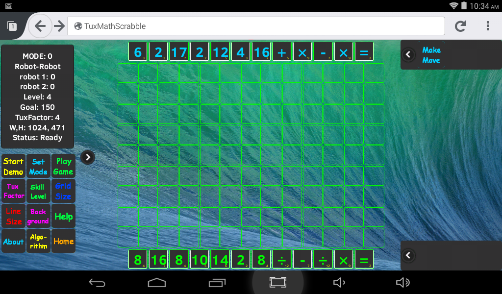 Download web tool or web app Tux Math Scrabble