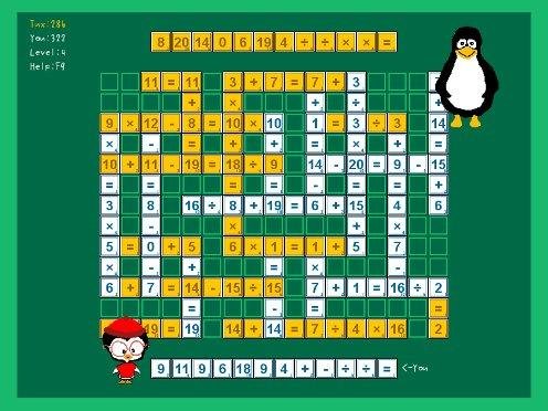 Download web tool or web app Tux Math Scrabble