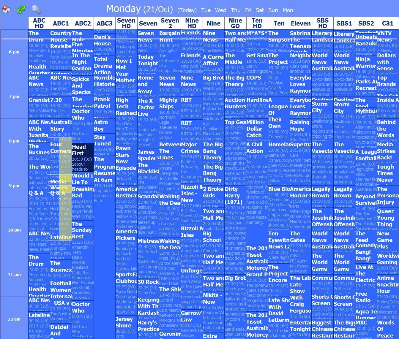 Download web tool or web app TV Scheduler Pro