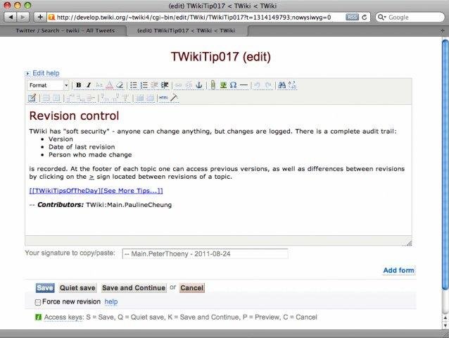 Download web tool or web app TWiki Enterprise Collaboration Platform