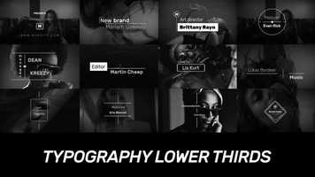 Free download Typography Lower Thirds After Effects Templates video and edit with RedcoolMedia movie maker MovieStudio video editor online and AudioStudio audio editor onlin