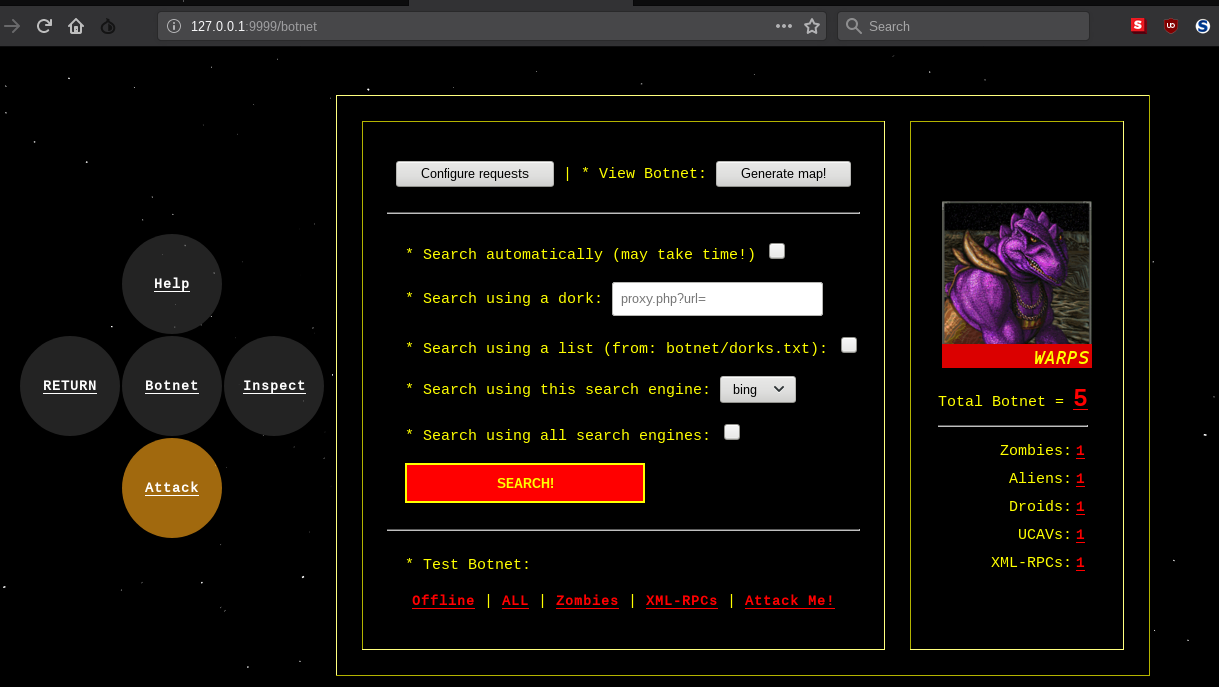 Download web tool or web app ufonet