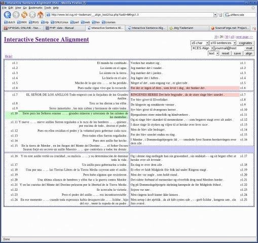 Download web tool or web app Uplug corpus tools