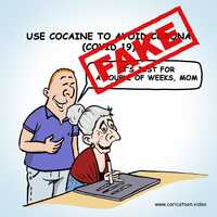 Free download Use cocaine to avoid Corona Covid-19, Caricatoon video and edit with RedcoolMedia movie maker MovieStudio video editor online and AudioStudio audio editor onlin