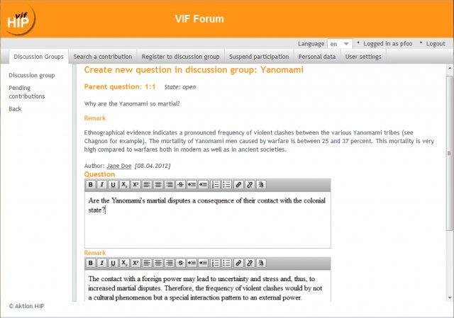 Download web tool or web app VIF