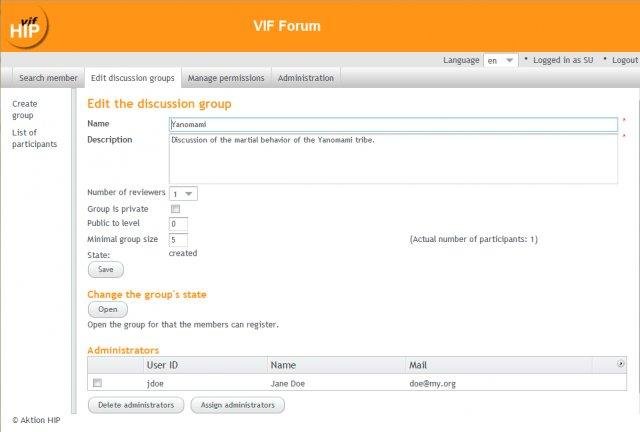 Download web tool or web app VIF