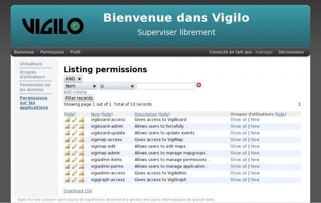 Download web tool or web app Vigilo