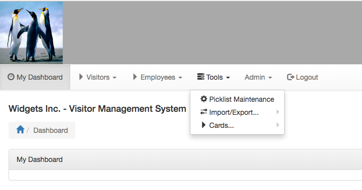 Download web tool or web app Visitor ID Management System