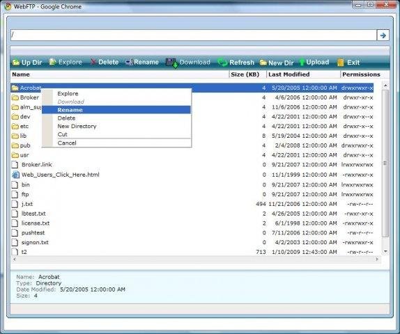 Download web tool or web app Vista Web FTP