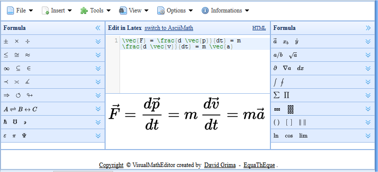 Download web tool or web app VisualMathEditor